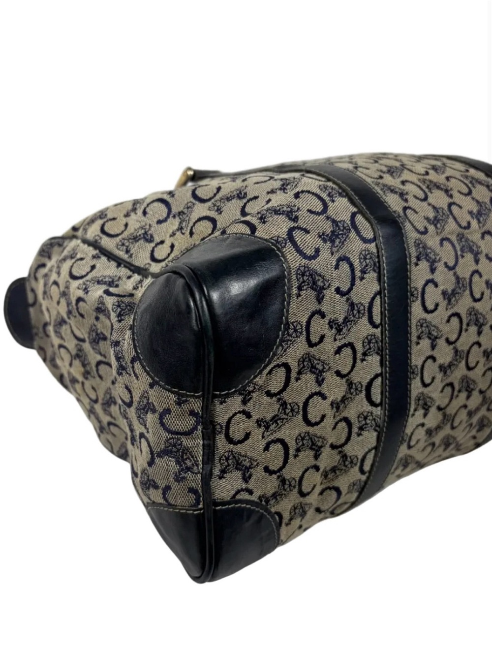 Authentic Vintage Celine C Sulky Monogram Boston Bag - Picture 5 of 12